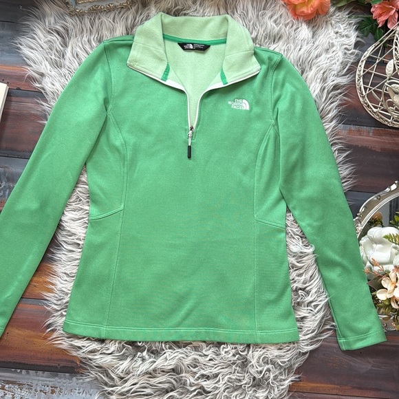 The North Face Mint Green TKA Glacier 1/4 Zip Fleece, S - Picture 4 of 8